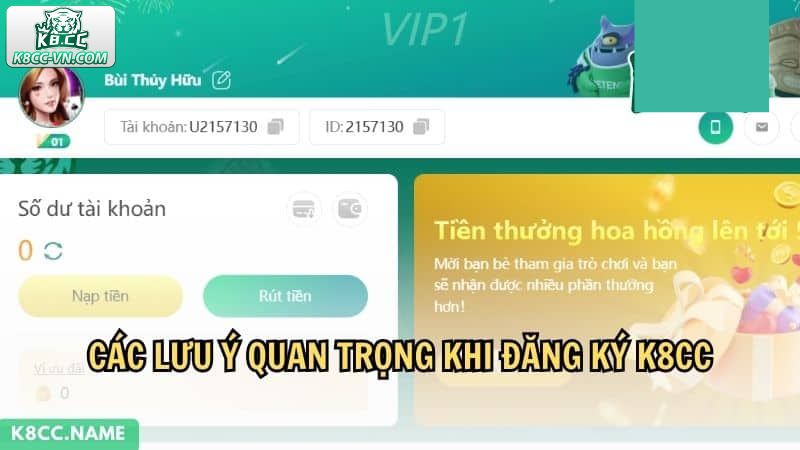 Đăng Ký K8CC - Nhập Cuộc Ngay Chỉ Trong 3 Phút Siêu Dễ 3 Những điểm cần lưu ý khi đăng ký K8CC