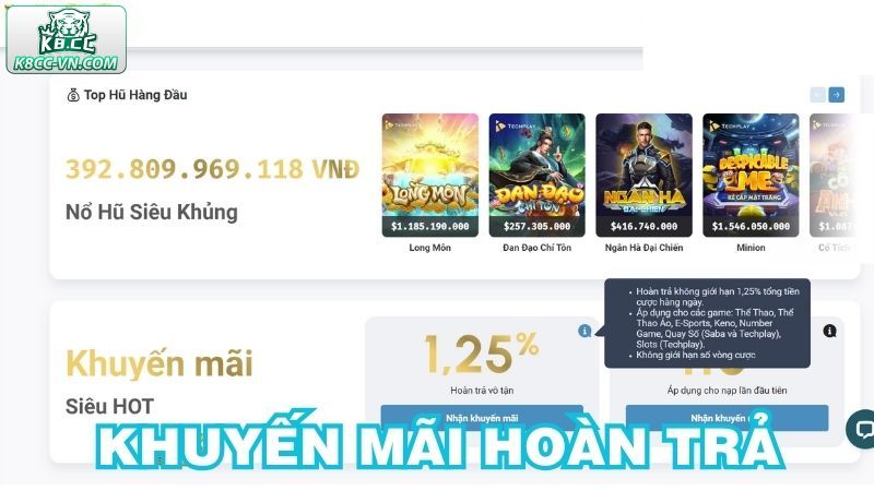 Khuyến Mãi Hoàn Trả Doanh Thu Cược Lên Đến 2% Tại K8CC 2 Thể lệ ưu đãi hoàn trả doanh thu cược tại K8CC